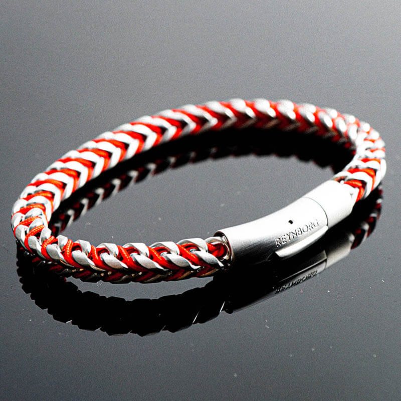 Bracelet Boston Brushed Volcano-red