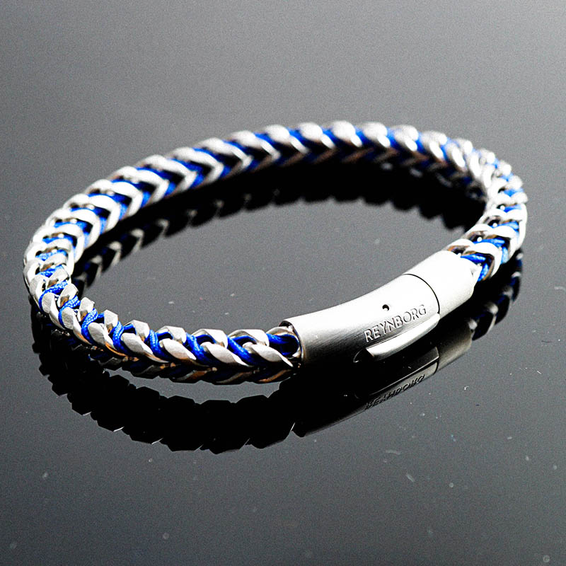 Bracelet Boston Brushed Azure-blue